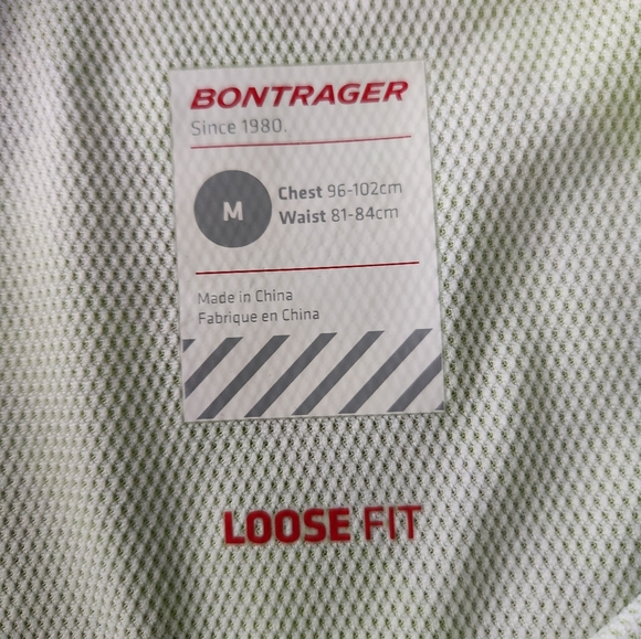 Bontrager Men's Mountain Bike Mtb Jersey Medium Hi-viz Rhythm Tech 3/4 Tee - Picture 3 of 8